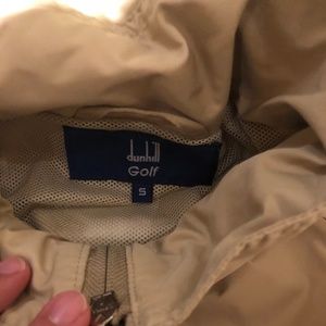 Brand New Tan Dunhill Golf pullover jacket Small